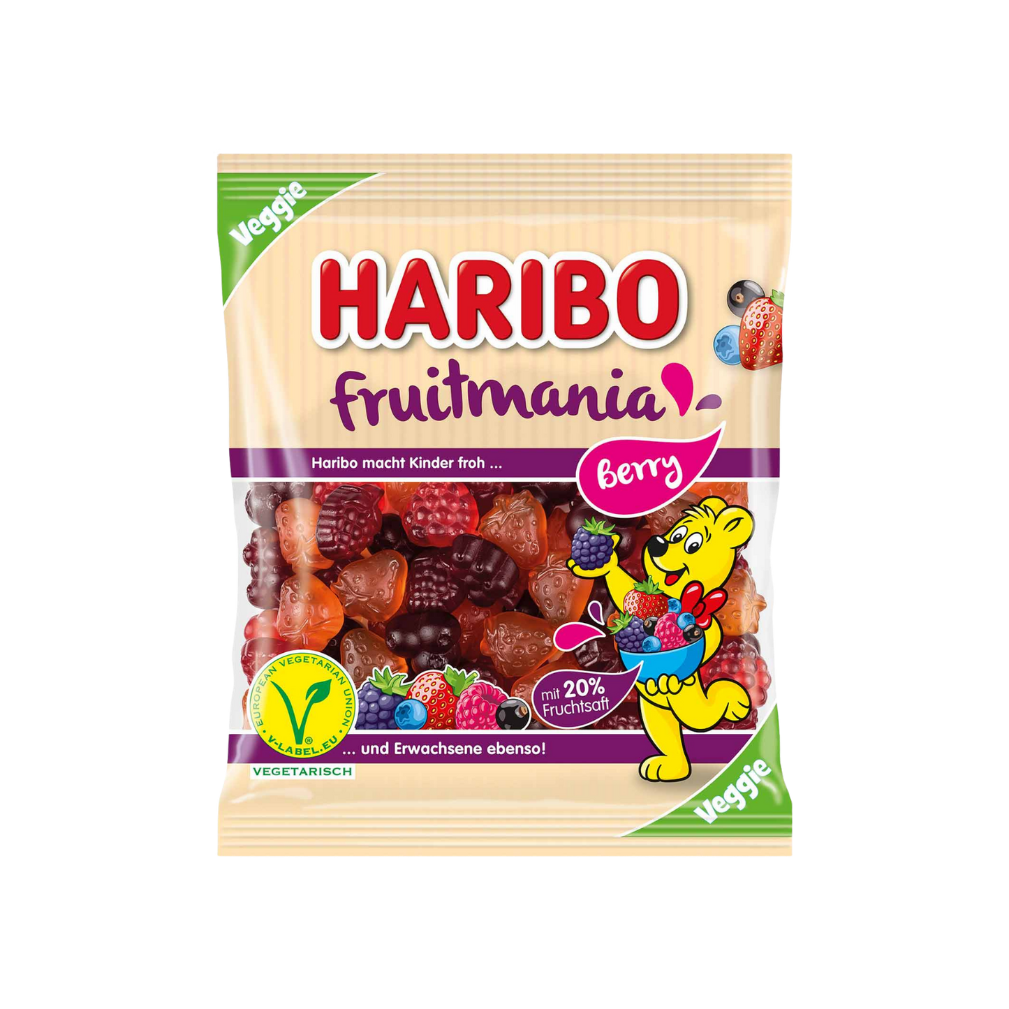 Haribo Fruitmania Berry vegetarisch 160 g