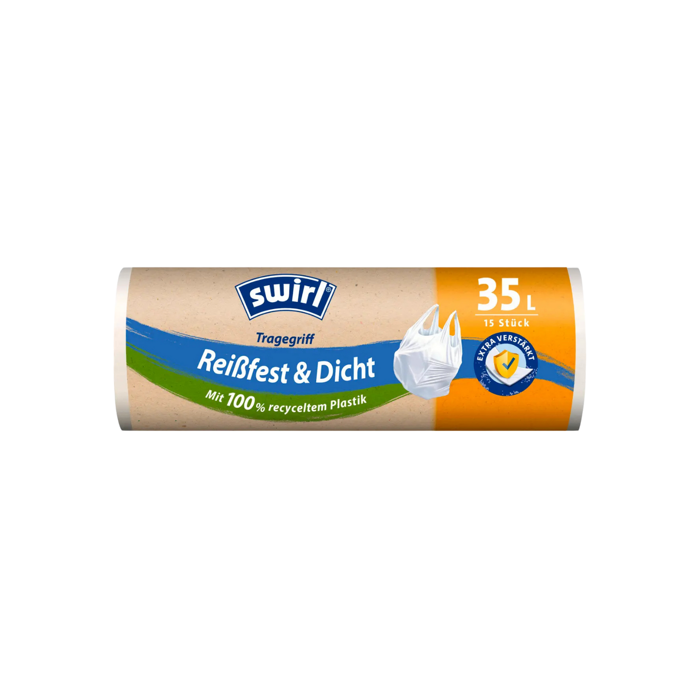Swirl® Müllbeutel mit Tragegriff 35L (15 Stück)