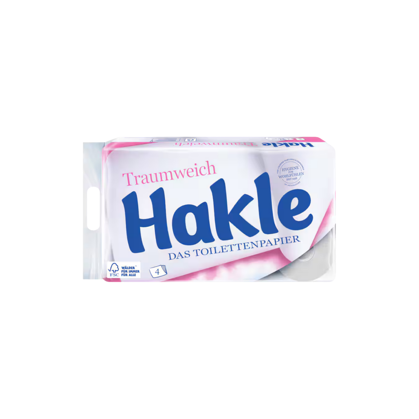 Hakle Traumweich Toilettenpapier 4-lagig (8 Rollen x 130 Blatt)