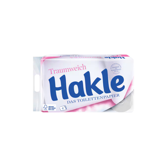 Hakle Traumweich Toilettenpapier 4-lagig (8 Rollen x 130 Blatt)