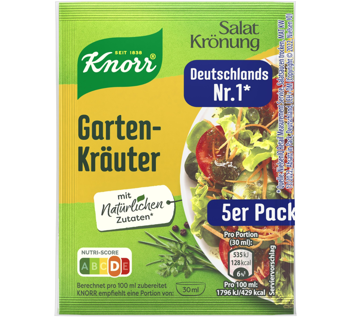 Knorr Salatkrönung Gartenkräuter (5 x 8 g)