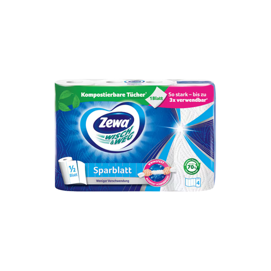 Zewa Wisch & Weg Küchentücher Sparblatt 4 × 74 Blatt